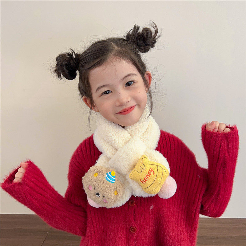 儿童围巾冬季宝宝加厚保暖护颈围脖男女童韩版可爱小熊针织脖套潮,服饰配件/皮带/帽子/围巾,围巾/丝巾/披肩,淘宝优惠券,粉丝福利购,淘宝优惠卷