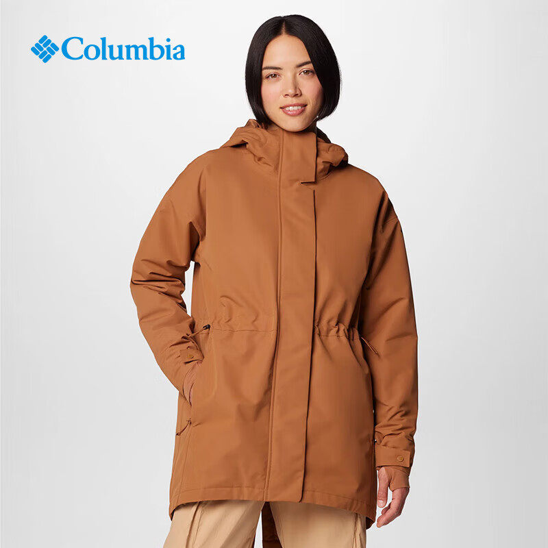 Columbia加绒棉服保暖女冲锋衣