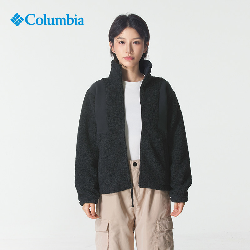 哥伦比亚25秋冬新款休闲抓绒衣女