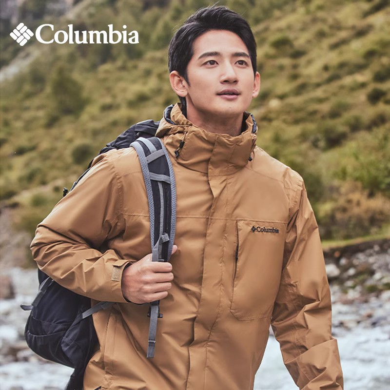 哥伦比亚防风保暖三合一冲锋衣
