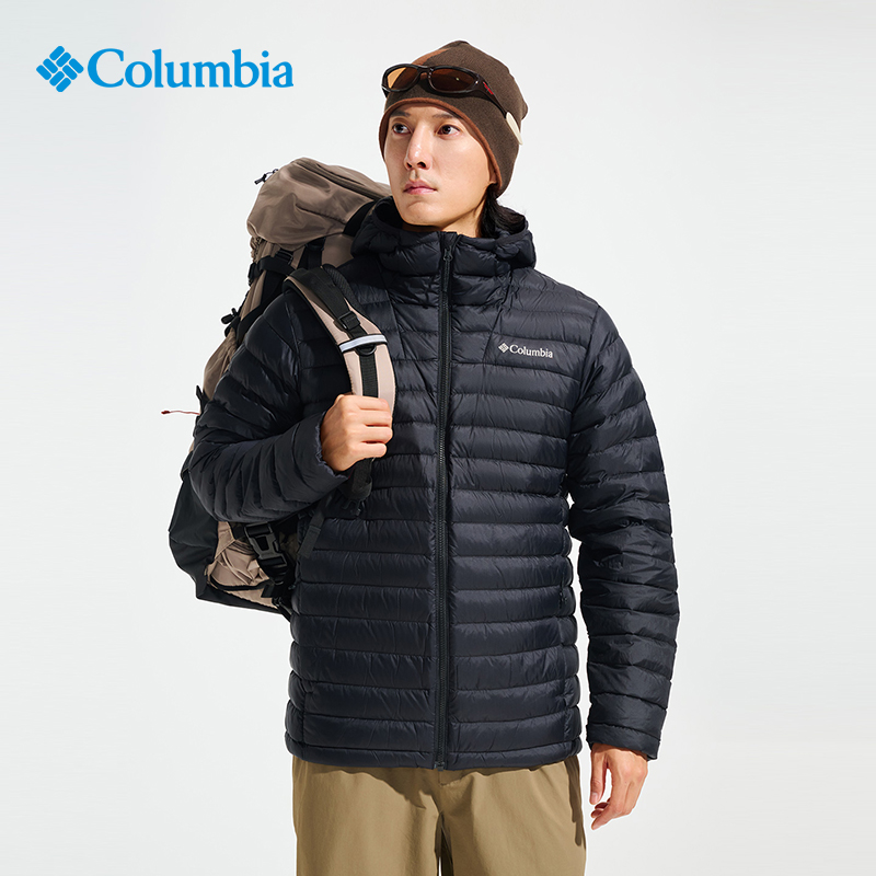 哥伦比亚拒水防风保暖羽绒服男