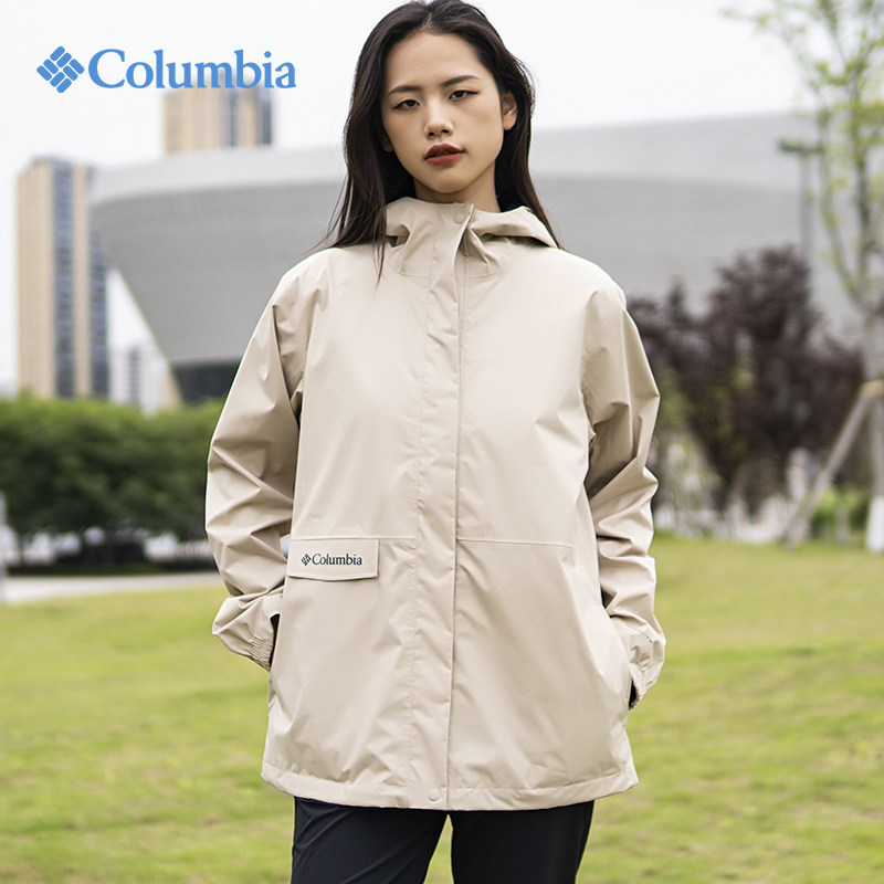 columbia户外防水女冲锋衣