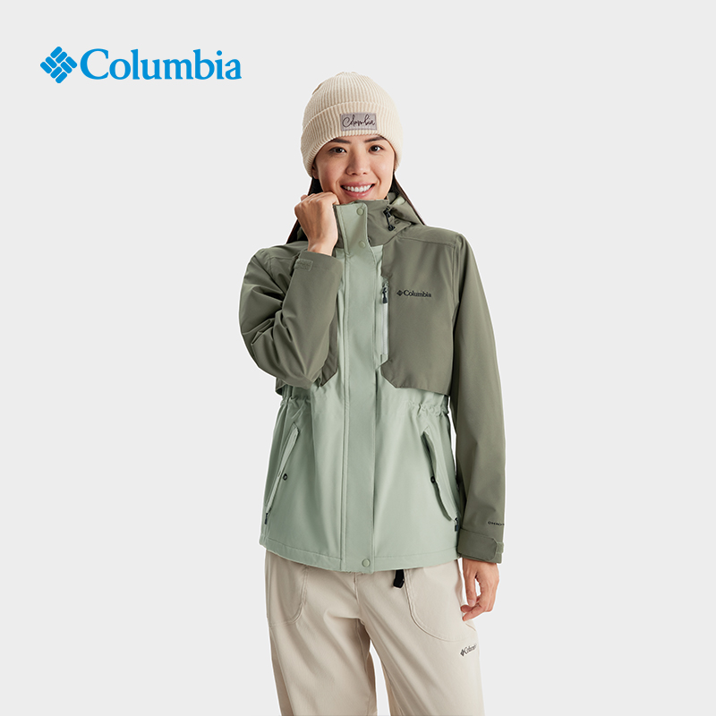 哥伦比亚银点热能保暖防水冲锋衣