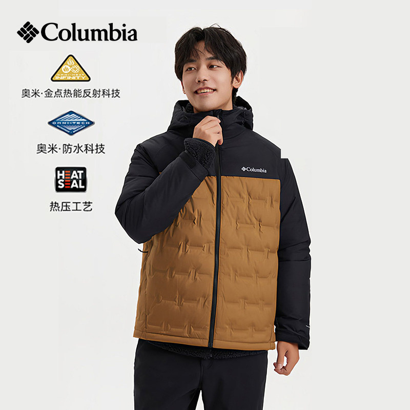 哥伦比亚秋冬羽绒服外套男