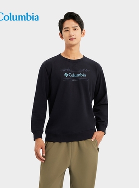 Columbia哥伦比亚户外情侣男女纯棉休闲运动卫衣针织套头衫AE3664
