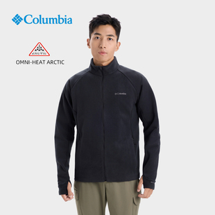 Columbia哥伦比亚户外男25秋冬新款 保暖抓绒衣立领针织外套AE4428