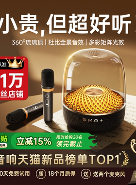 金运话筒音响一体麦克风家用K歌家庭ktv音响箱套装唱歌无线卡拉ok