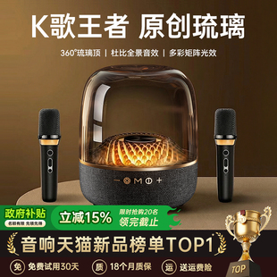 金运话筒音响一体麦克风家用K歌家庭ktv音响箱套装唱歌无线卡拉ok