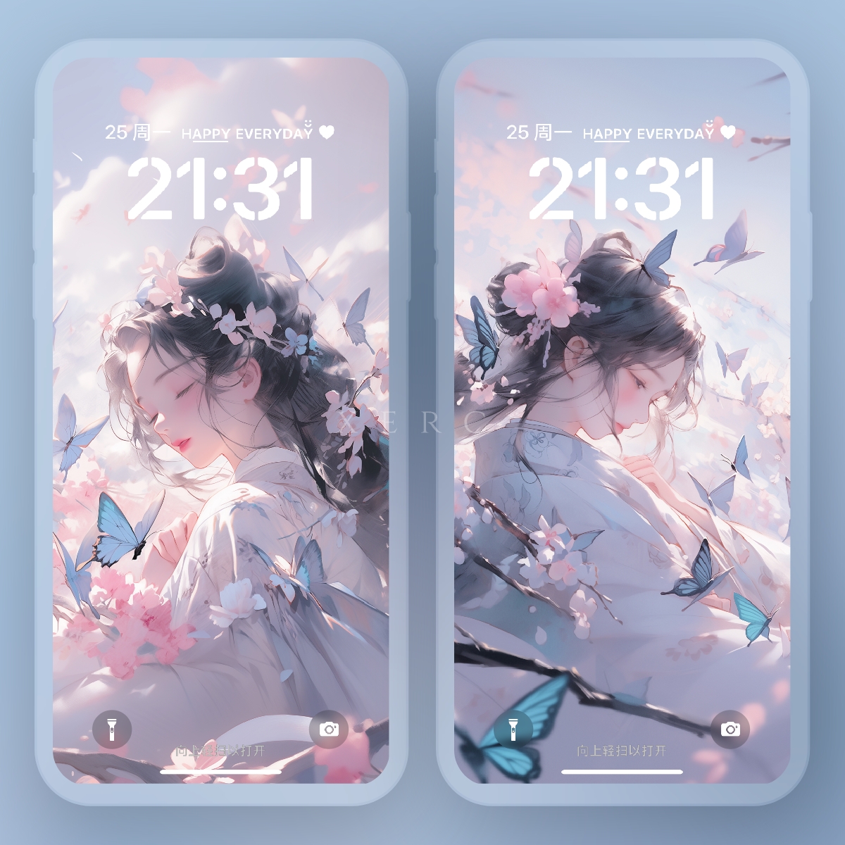 水墨风·浮蝶｜超清高清5K4K手机壁纸xercxerc