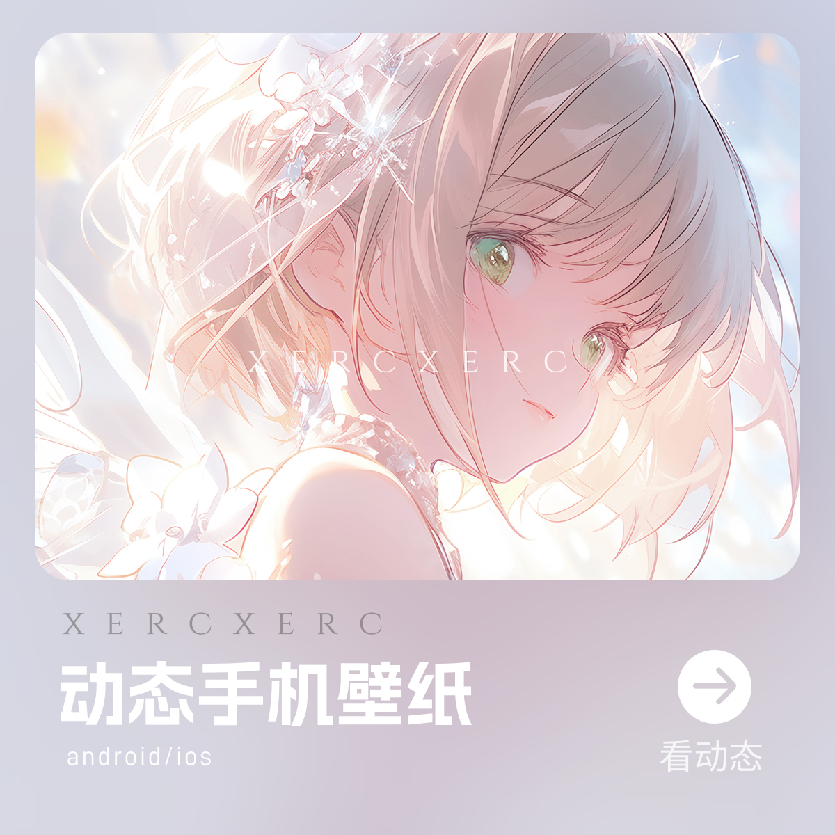 动态壁纸 百变小樱-花嫁｜动态手机壁纸朋友圈苹果安卓xercxerc