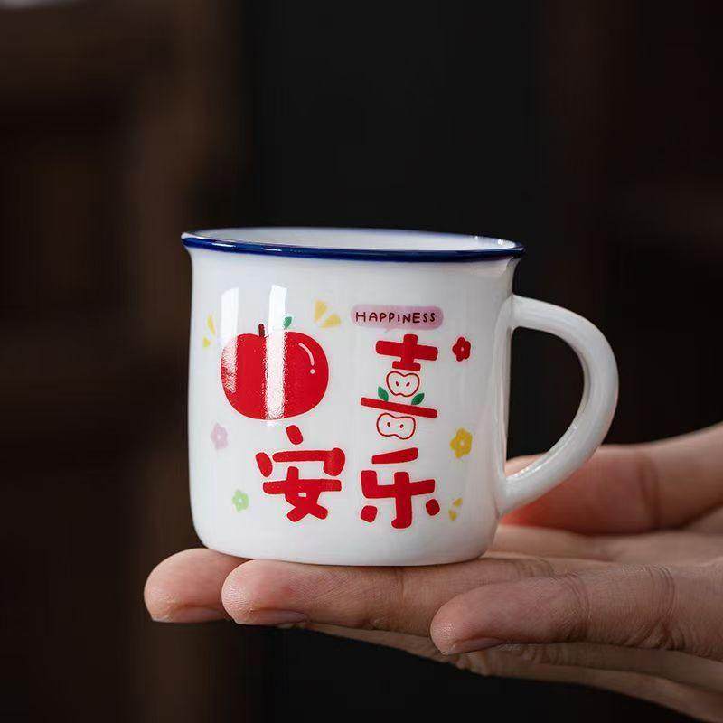 国潮是茶杯小杯子陶瓷时尚通用