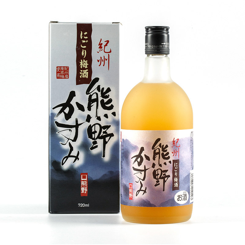 日本进口果酒15度本场纪州熊野浊梅酒720ml礼盒装配制酒 正品特价