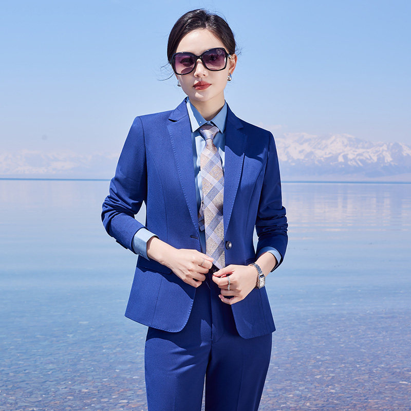 西装套装女2024新款4s店销售职业正装工作服秋冬职场精英西服外套