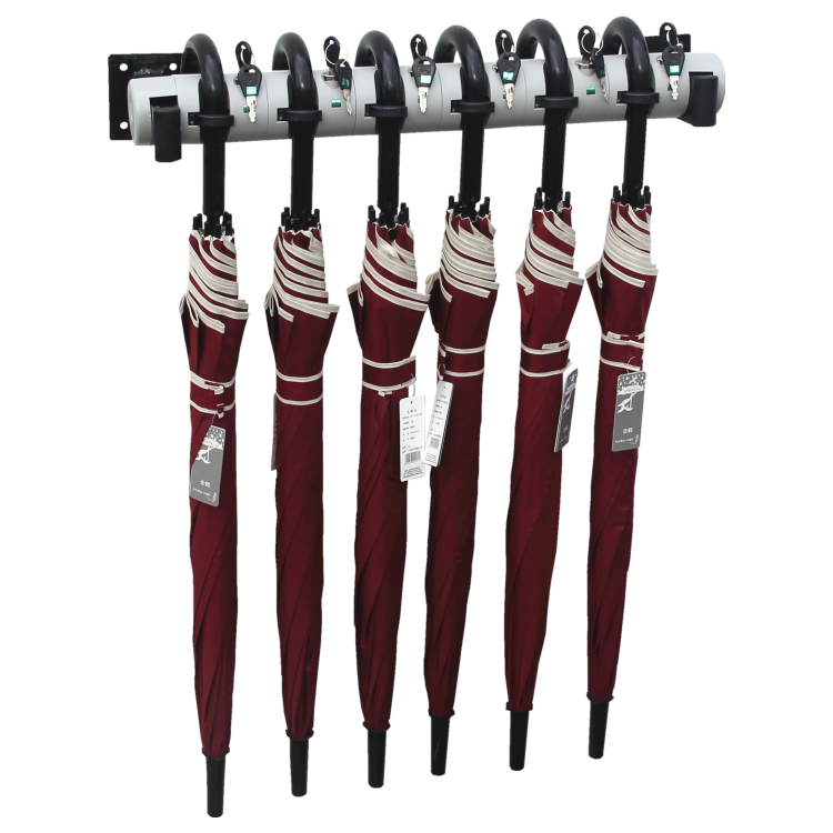 挂式雨伞架酒店家用创意雨伞桶铁艺雨伞收纳挂伞带锁头雨伞架配件