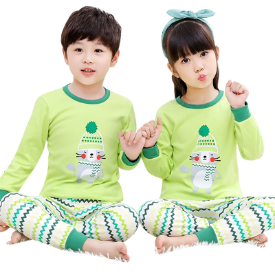 春秋全棉保暖儿童内衣