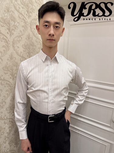舞服摩登YRSS上衣黑色长袖白色蓝