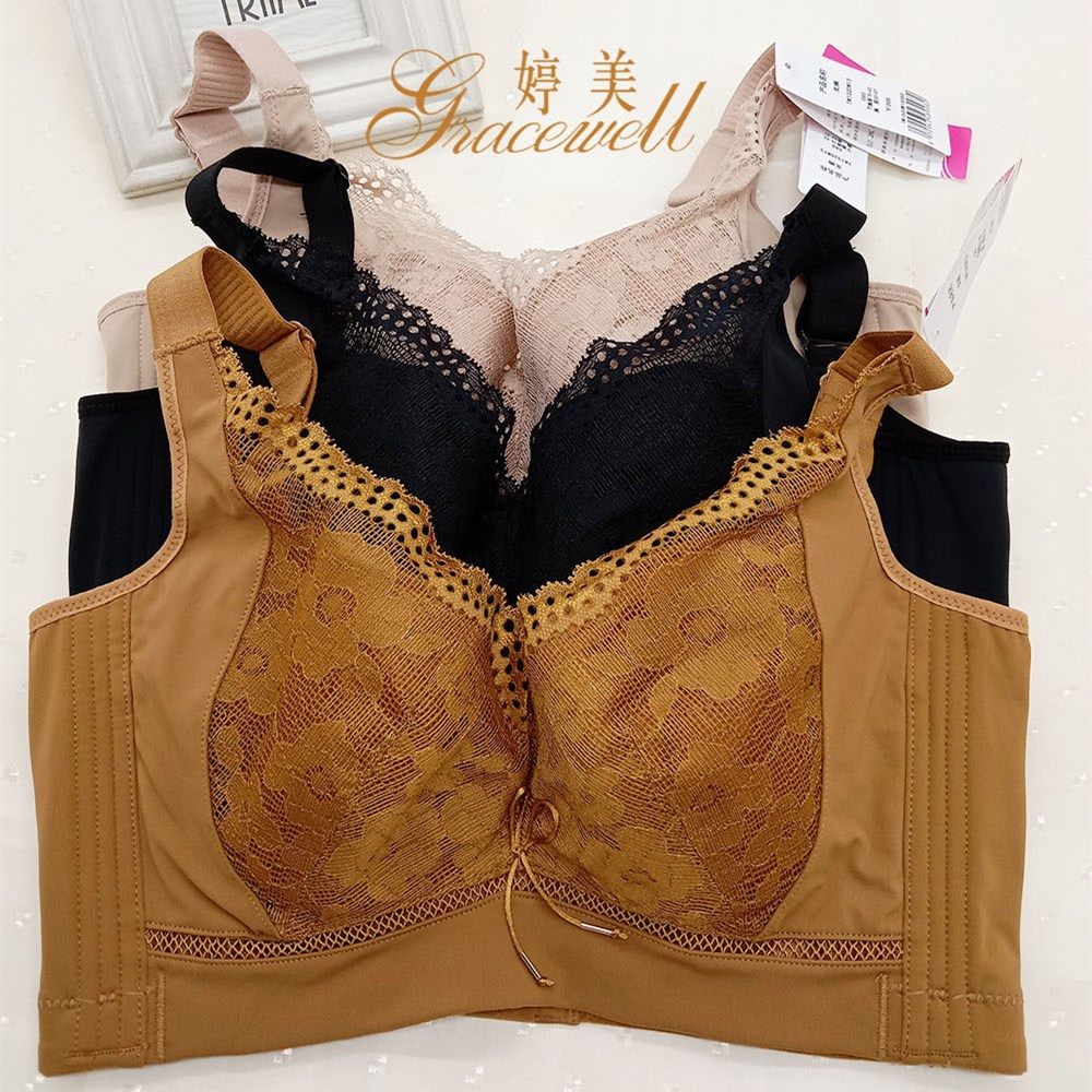 婷美正品TW1320大码薄款软钢圈侧收副乳防垂聚拢调整型文胸