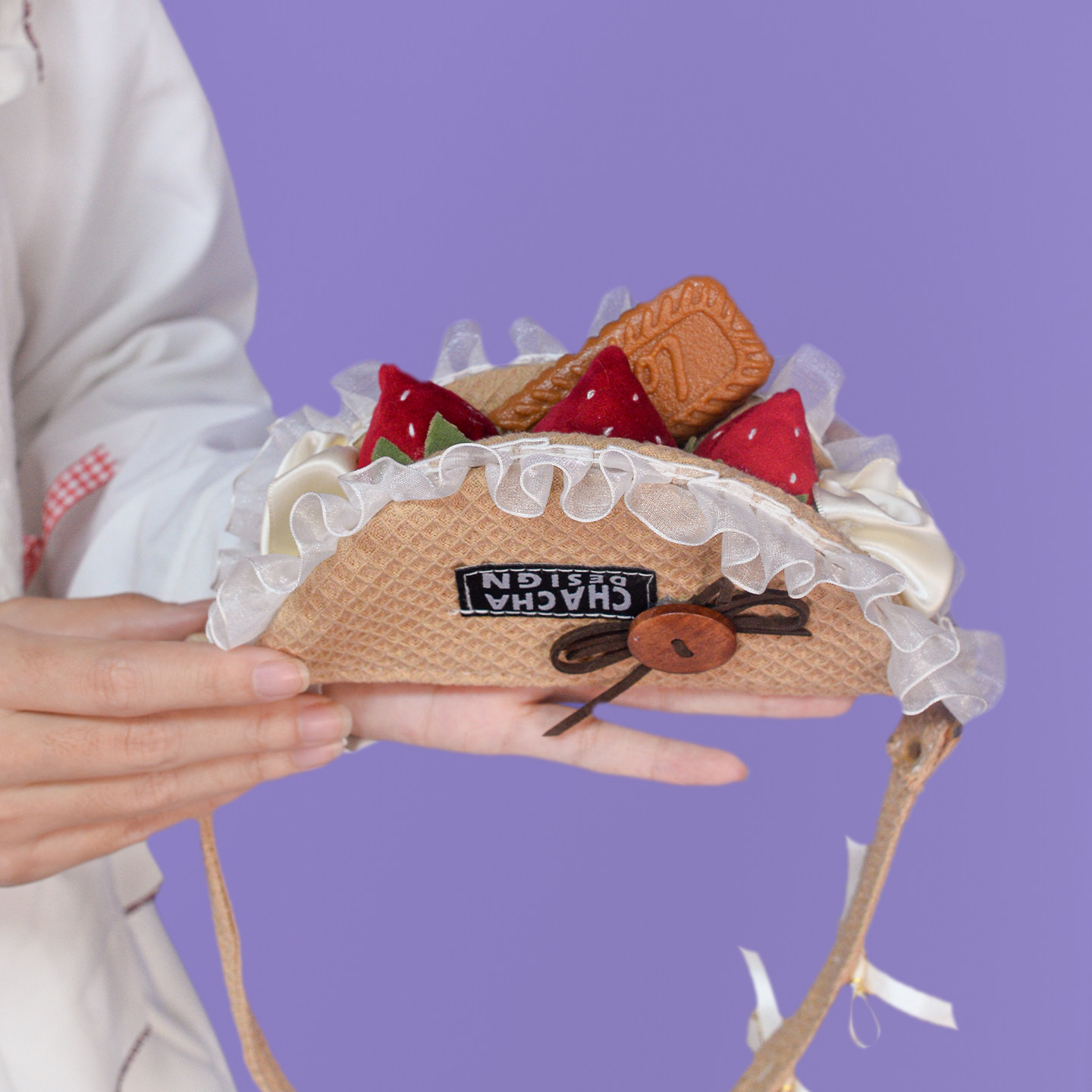 茶茶原创夹心草莓舒芙蕾小零钱包可爱耳机包百搭钥匙包lolita小物,箱包皮具/热销女包/男包,钱包,淘宝优惠券,粉丝福利购,淘宝优惠卷