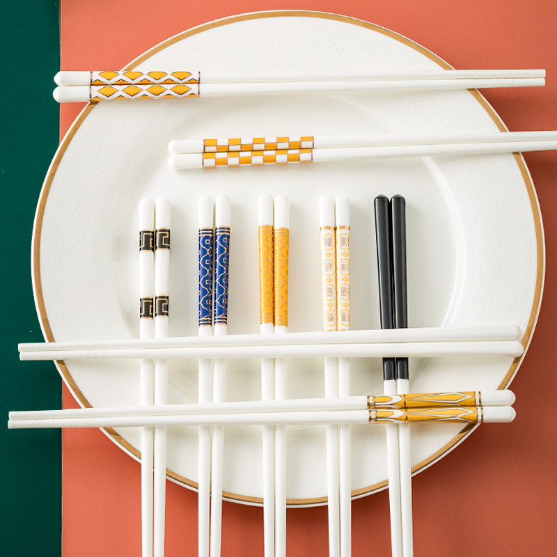 Đũa sứ, bộ bát đĩa gia dụng cao cấp chống trơn trượt, chống ẩm mốc, đũa sứ xương trắng ngà, 6 đôi đũa nam làm quà tặng đũa inox hàn quốc 	bát ăn dặm gốm sứ