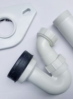 适配CP6747/AN632小便斗器后出水墙横排连接管排水污口S弯管