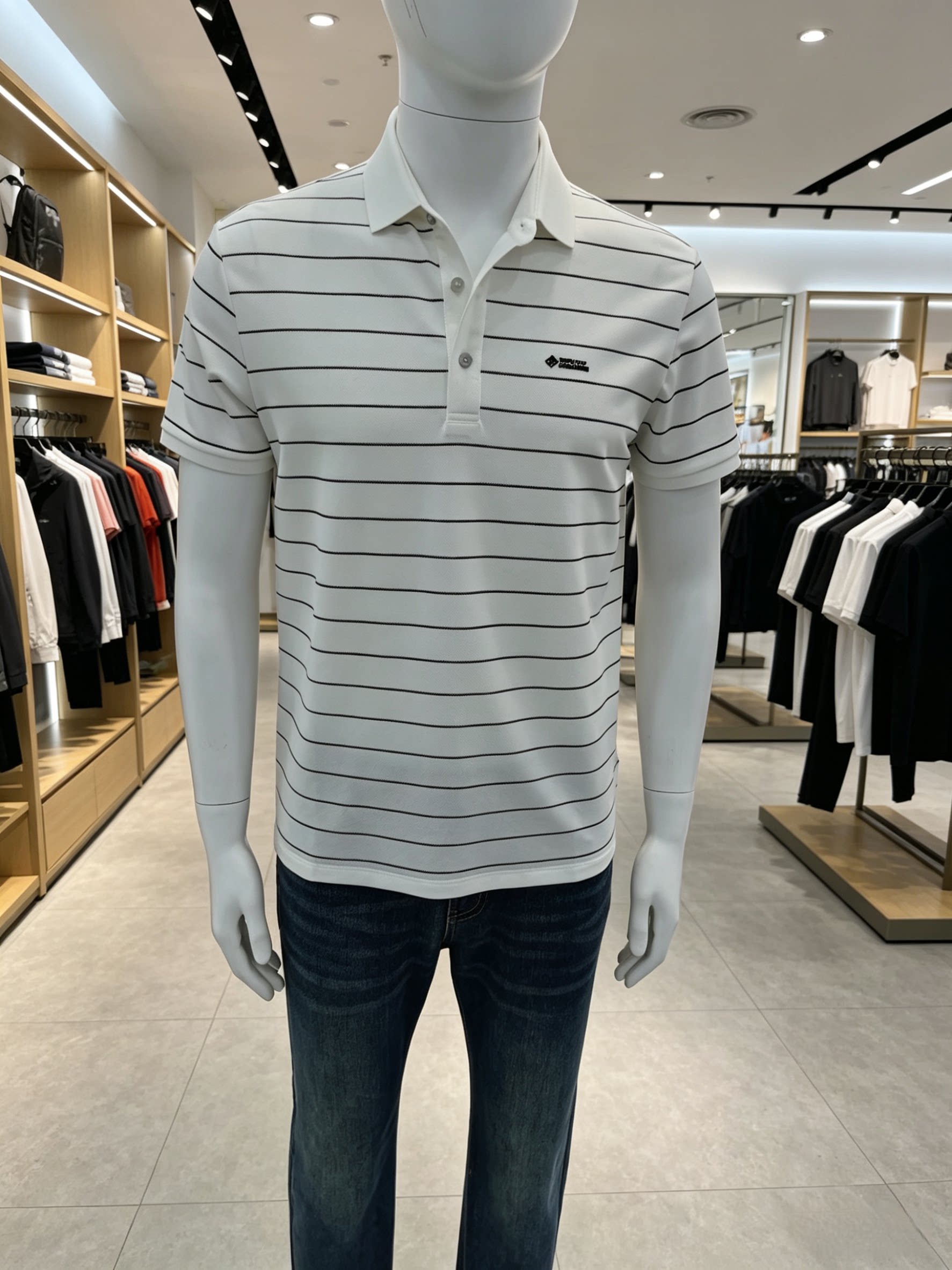 高端品牌夏季新款男士翻领短袖T恤时尚条纹休闲丝光棉潮流polo衫