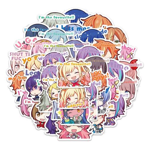 世界k张贴画平板笔记本计划js装饰包表情跨境diyp创意60贴纸