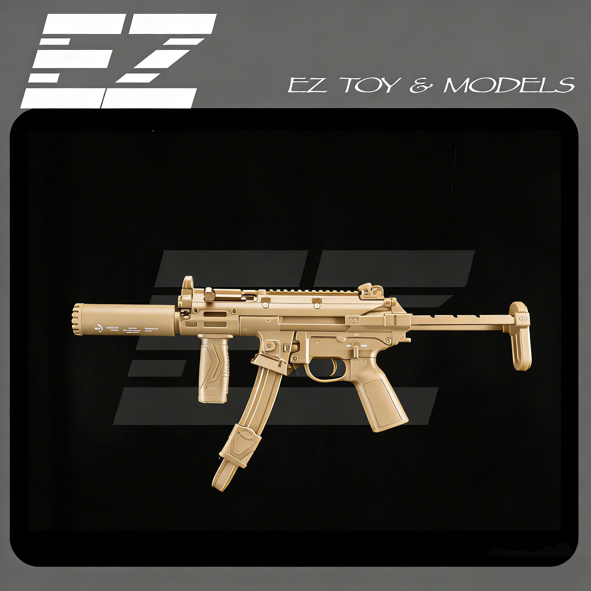 顽客 WK MP5 UTG  司骏玩具模型吃鸡玩具真人cs压力文具盒 压力鼓