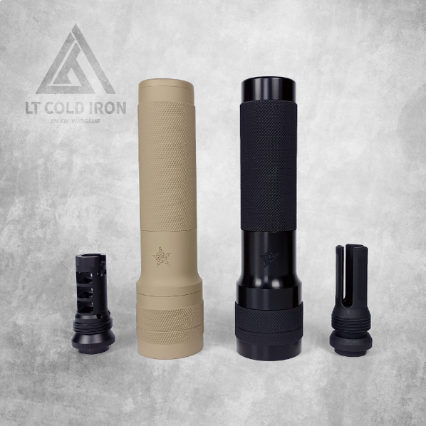 PBS消音 14逆牙组合消音 6系CNC 带内管 装饰消音模型