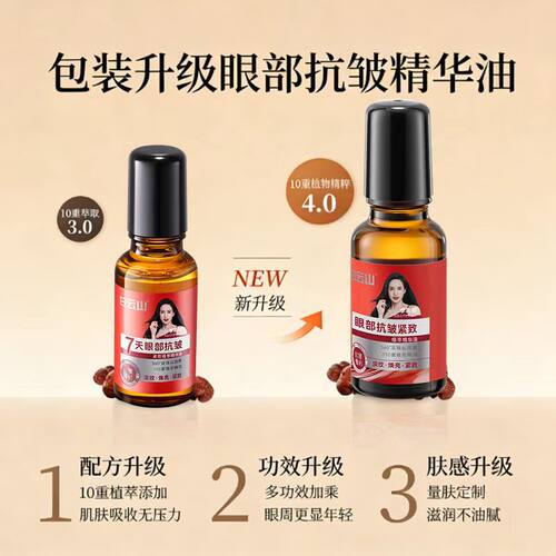 白云山眼部植萃精华油滚珠眼油