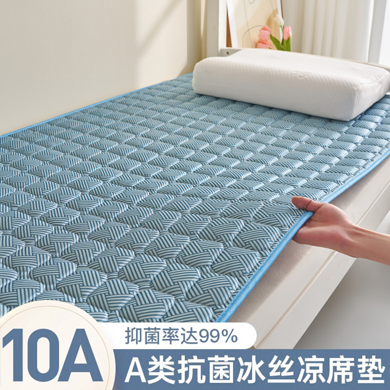夏季2025新款凉席床垫遮盖物双面冬夏两用榻榻米垫子冰丝席子软垫