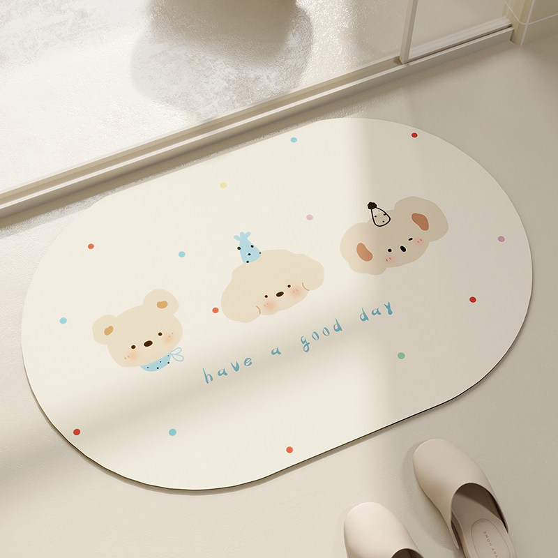 多沃浴室吸水地垫卡通奶油风厕所门口门垫可擦家用卫浴卫生间,居家布艺,家用脚垫,淘宝优惠券,粉丝福利购,淘宝优惠卷