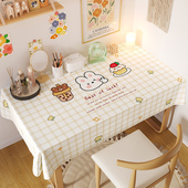 卡通书桌布防水防油免洗ins风书桌桌布学生PVC台布写字台书桌垫