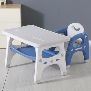 儿童桌椅组合套装 家用幼儿园写字方桌椅组合宝宝学习画画书桌加厚