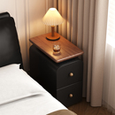 实木床头柜超窄家用卧室2025爆款 收纳柜子 小型极窄简约现代免安装