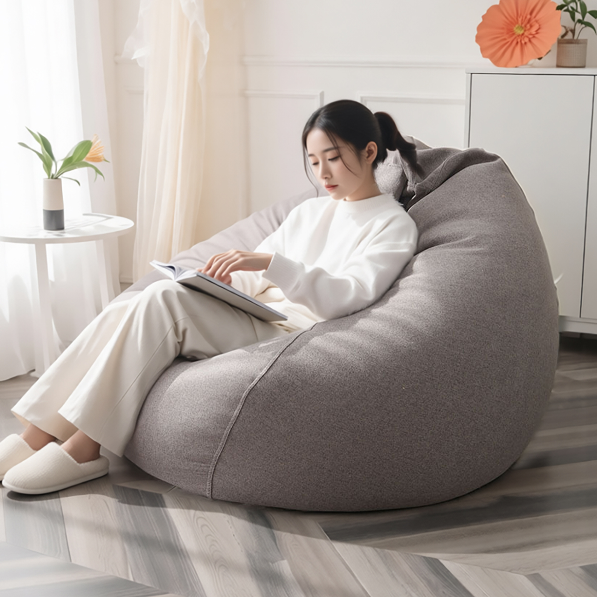 三梦豆袋懒人沙发榻榻米环保粒子