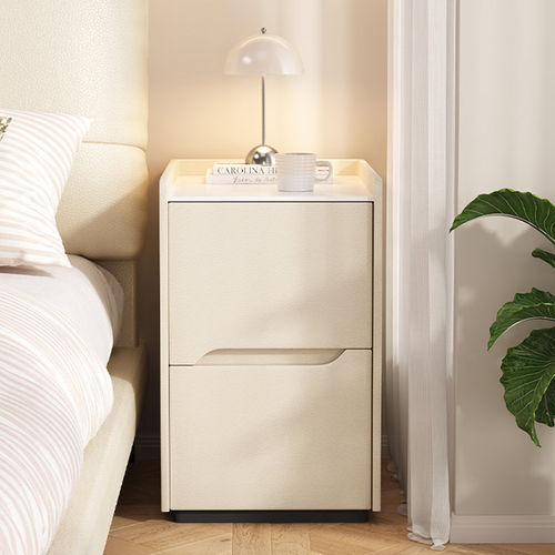 三梦极窄床头柜简约现代实木超小型床边轻奢高级感卧室夹缝小柜子
