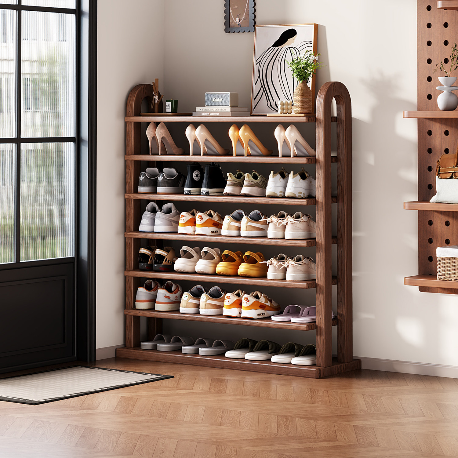 �ۻ��㣺100%��ʵľ���Ь�ܣ����ɹ�4��ȫʵľح55*29*62cm����Ӹ߲�ࡾ�Ӻ�3cm������  259.9Ԫ(������)