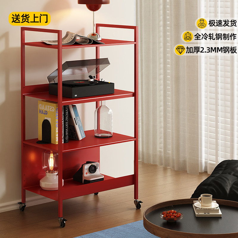 三梦置物架落地可移动客厅储物架小推车家用收纳架简约多层置物架,住宅家具,搁板/置物架/家用陈列架,淘宝优惠券,粉丝福利购,淘宝优惠卷