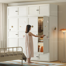 钢制衣柜家用卧室简易组装金属铁皮衣柜2025新爆款组合出租房衣橱