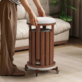 三梦实木凳子家用组合圆凳叠叠乐餐桌可叠放备用板凳收纳堆叠椅子