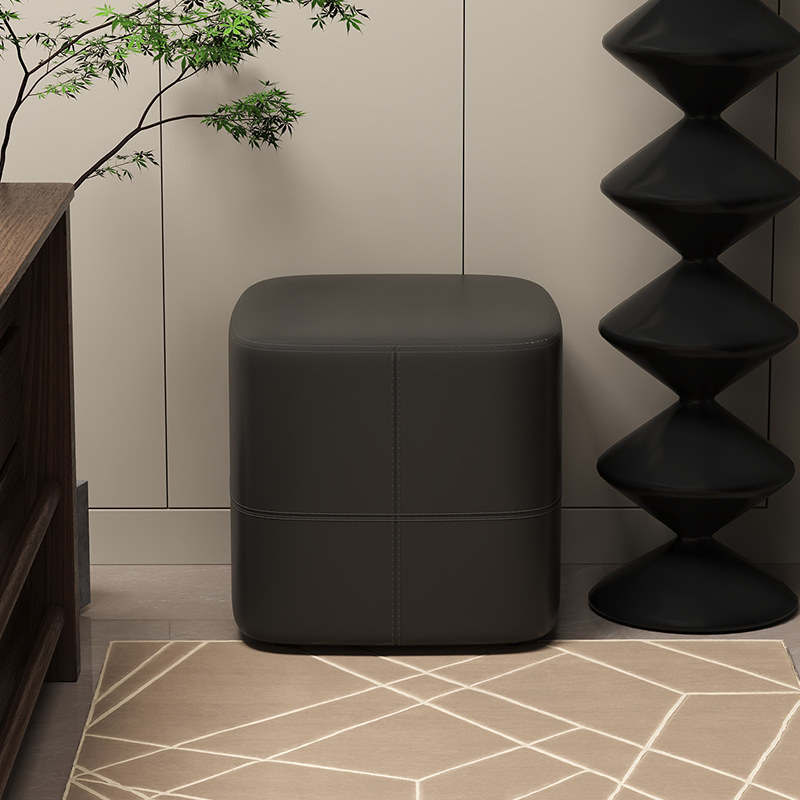 三梦小凳子家用换鞋凳方坐墩猫爪皮凳简约矮凳客厅沙发脚踏圆板凳,住宅家具,换鞋凳,淘宝优惠券,粉丝福利购,淘宝优惠卷