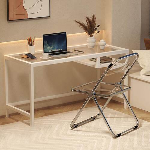 玻璃桌家用电脑桌轻奢