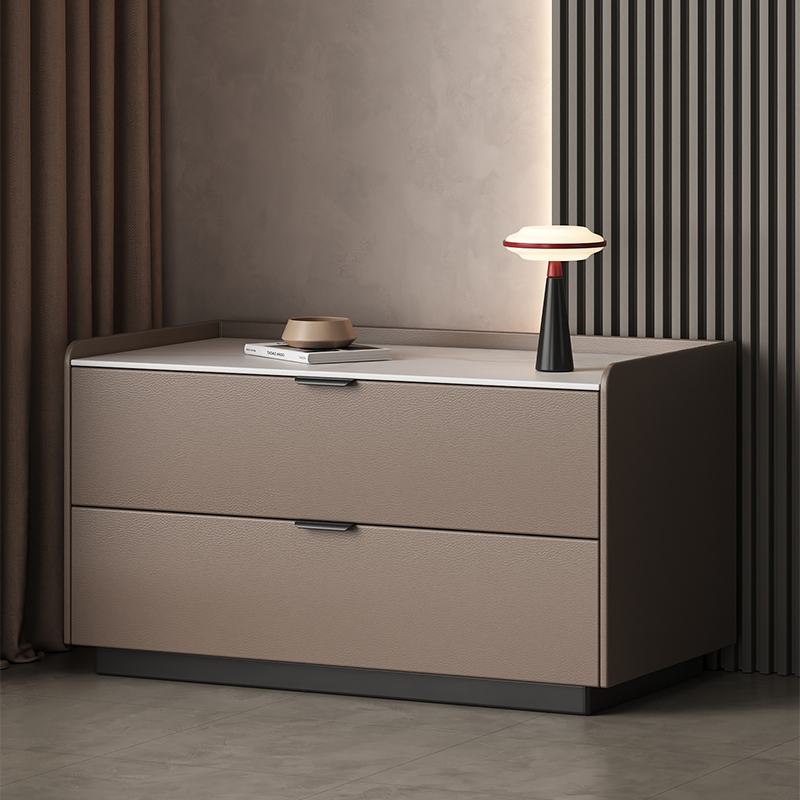 大尺寸实木多层简约轻奢床头柜