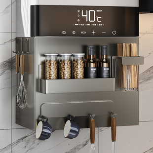 三梦燃气热水器遮挡罩神器管道装 饰洞洞板厨房天然气遮丑板置物架