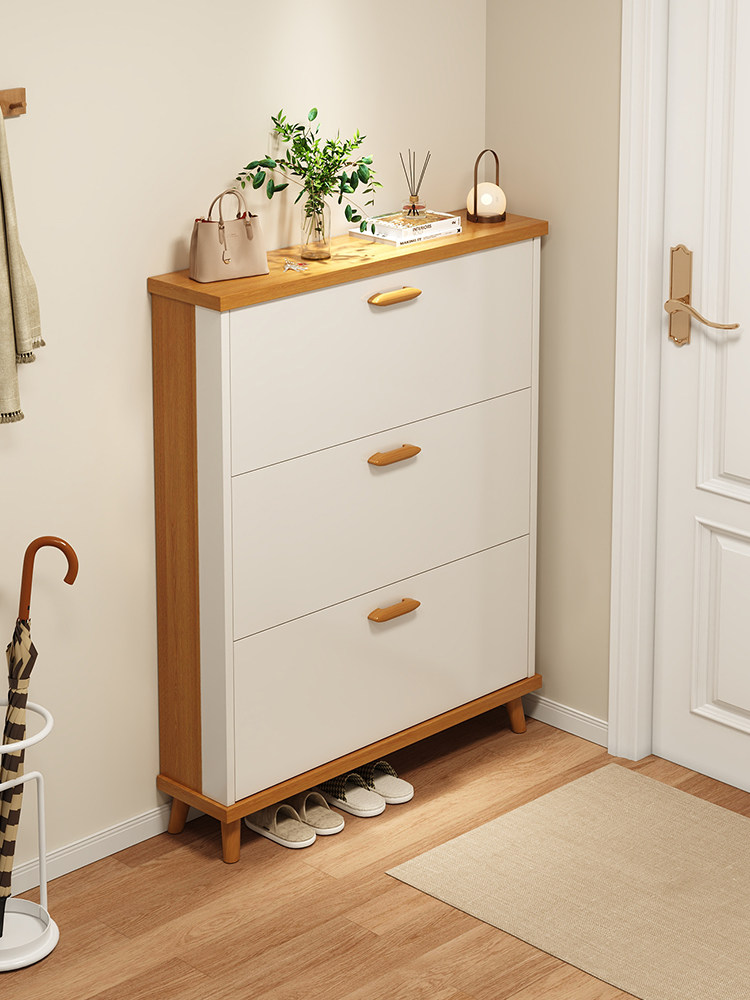 三梦超薄鞋柜家用门口入户门翻斗小窄款玄关鞋柜小户型收纳省空间,住宅家具,鞋柜,淘宝优惠券,粉丝福利购,淘宝优惠卷