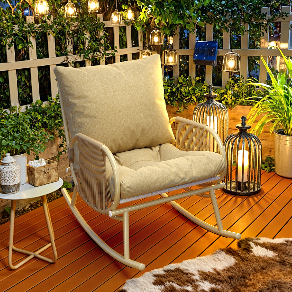 摇摇椅躺椅客厅阳台藤椅懒人沙发