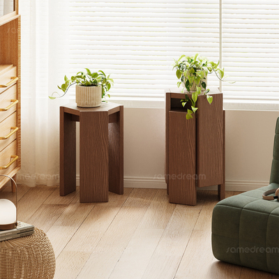 花架客厅落地式实木花盆架