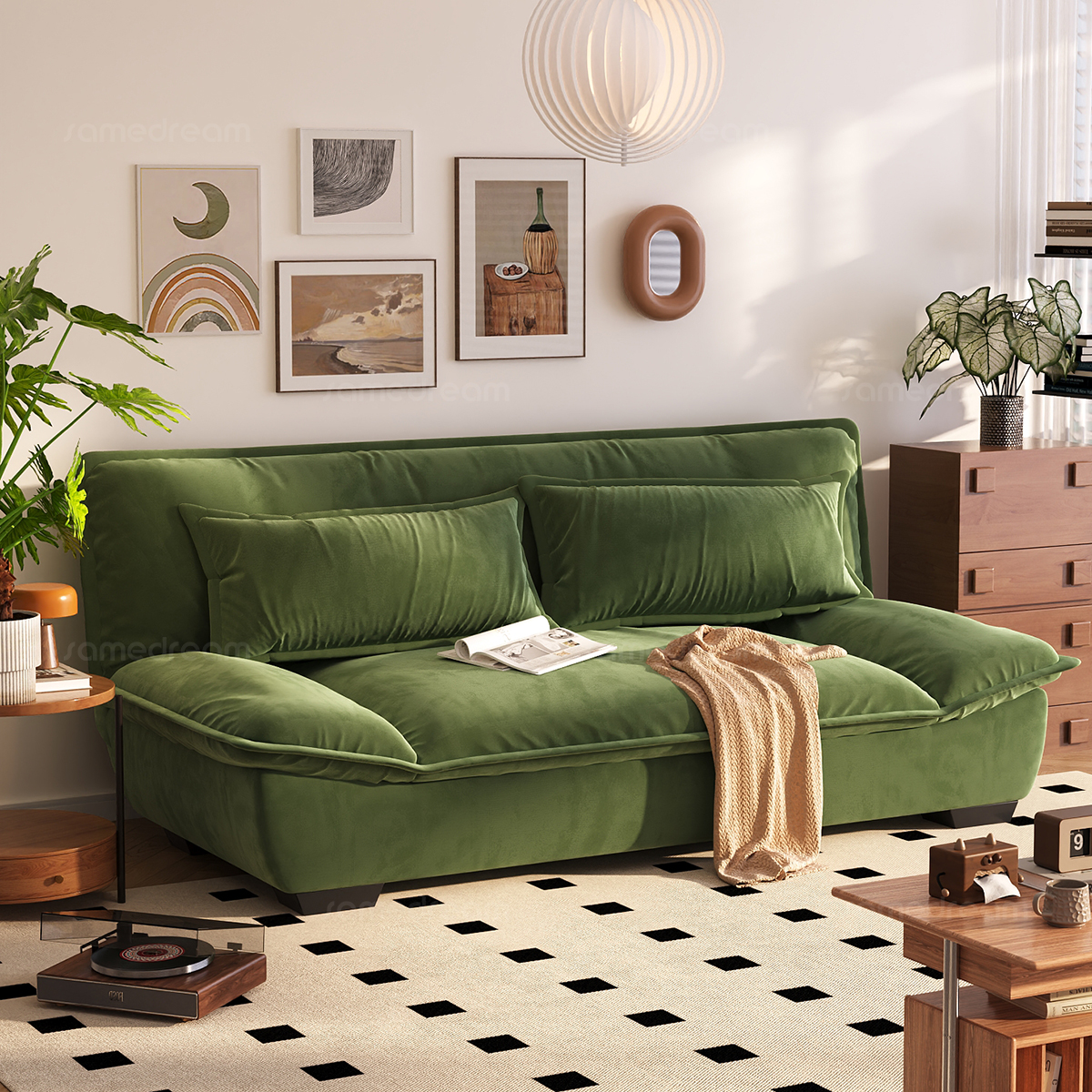 三梦帆船沙发床折叠两用小户型