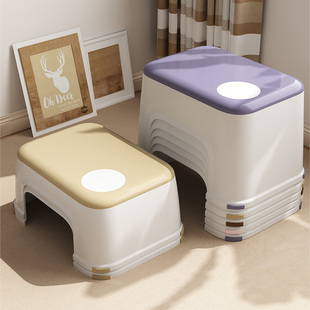 小凳子家用塑料矮凳防滑结实耐用客厅坐凳儿童茶几板凳浴室洗澡凳