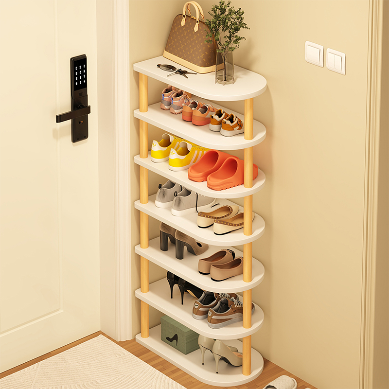 实木腿多层大容量鞋架